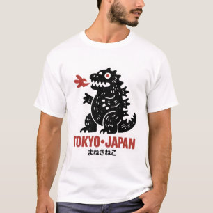 Camiseta t-shirt monstruosa do Japão em Tóquio