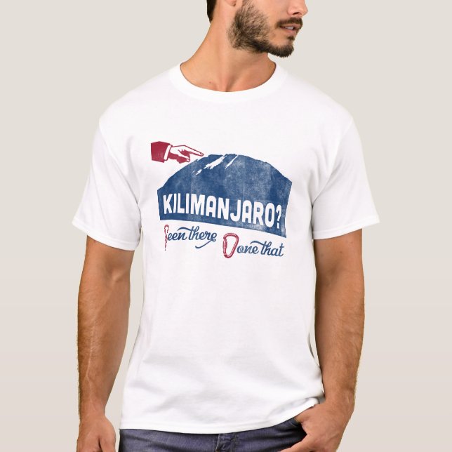 Camiseta T-shirt Montanha do Monte Kilimanjaro (Frente)