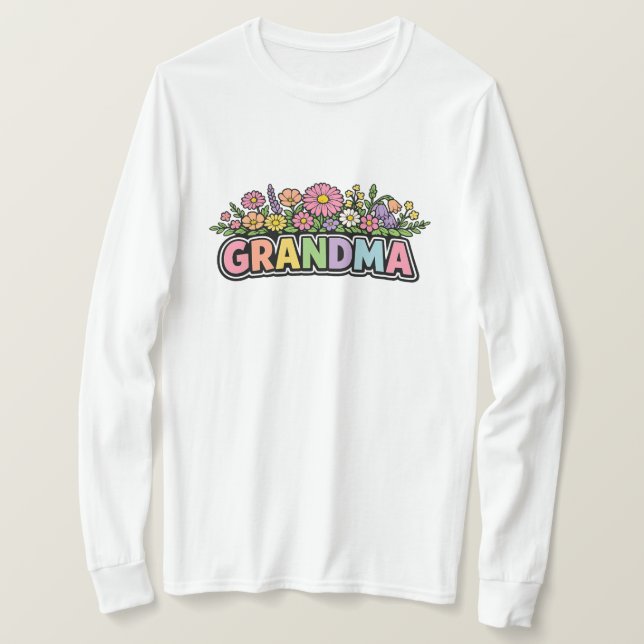 Camiseta T-Shirt-Mother's Day Gift For Grandma-T Shirt (Frente do Design)