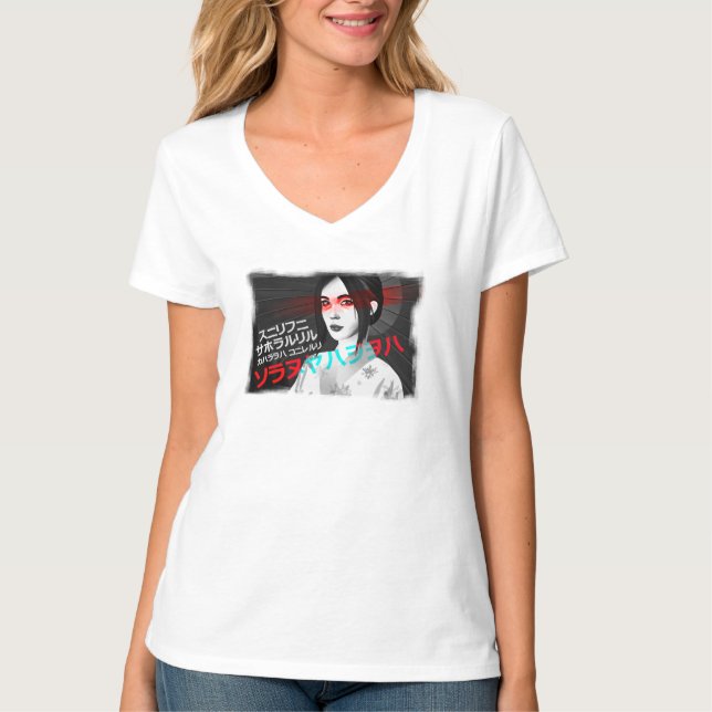 Camiseta T-shirt motif japonaise kimono (Frente)