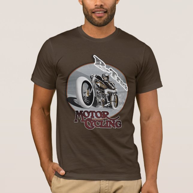Camiseta T-shirt moto board track racer (Frente)