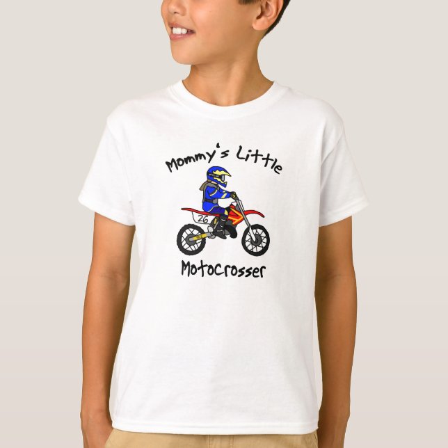 Camiseta T-Shirt Motocross de mamãe (Rapariga) (Frente)