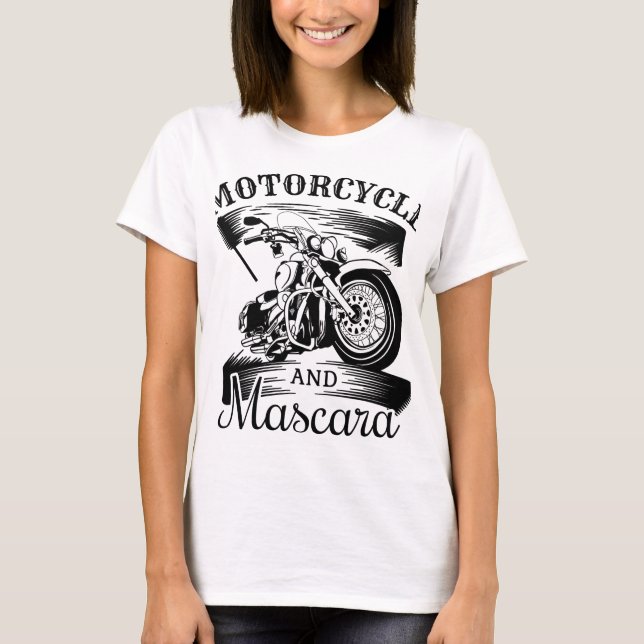 Camiseta T-shirt motorcycle and mascara (Frente)