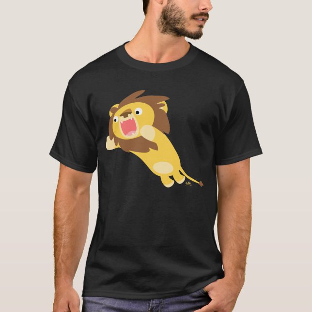 Camiseta T-shirt muito com fome do leão dos desenhos (Frente)