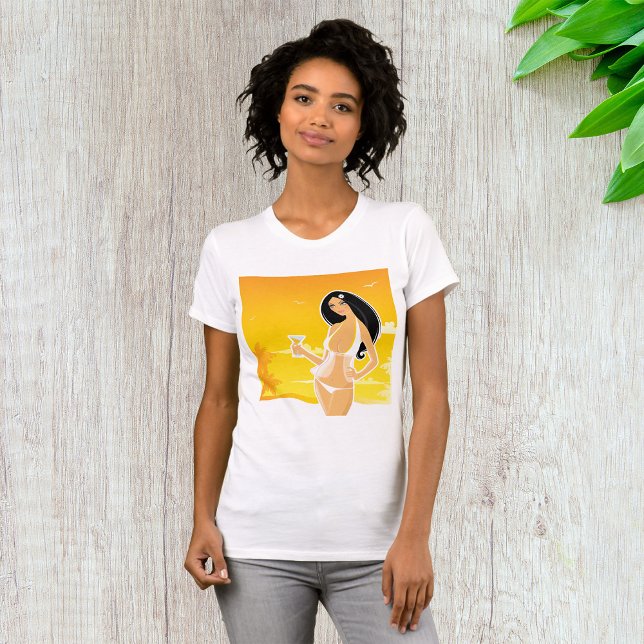 Camiseta T-Shirt Mulher De Verão (Criador carregado)