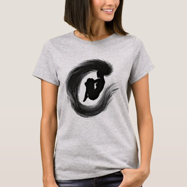 Camiseta T-Shirt Mulher Pulando (Frente)