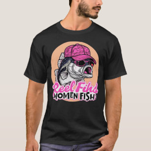 CAMISETA T-SHIRT MULHERES PESCANDO NOVA MODELO DE MODA