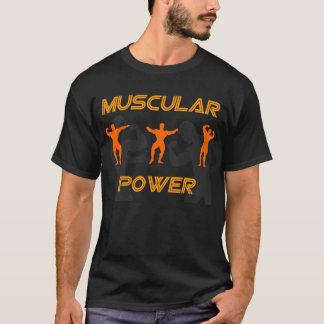 Camiseta t-shirt muscular do poder