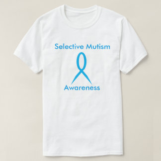 Camiseta T-shirt Mutism seletivo da fita da consciência