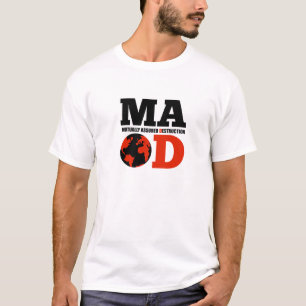 Camiseta T-shirt mutuamente assegurado LOUCO da destruiçã