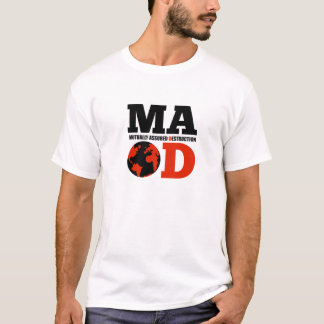 Camiseta T-shirt mutuamente assegurado LOUCO da destruição
