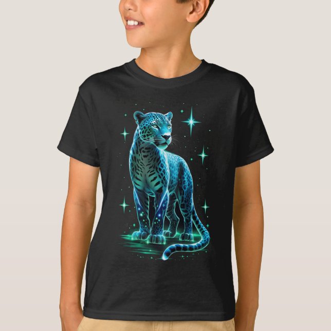 Camiseta T-Shirt Mystical Blue Energy Jaguar (Frente)