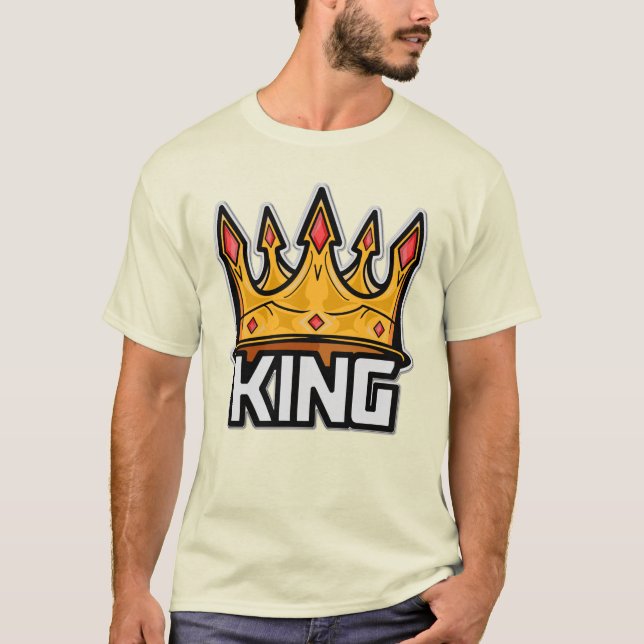 Camiseta T-Shirt na moda King Crown (Frente)