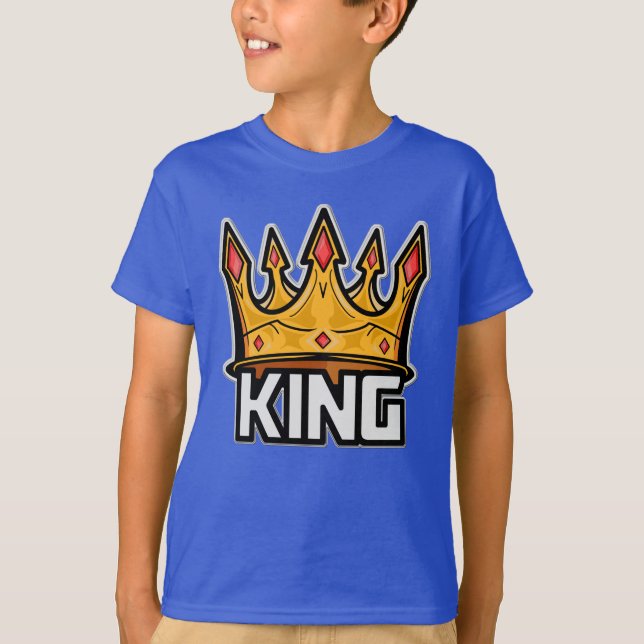 Camiseta T-Shirt na moda King Crown (Frente)
