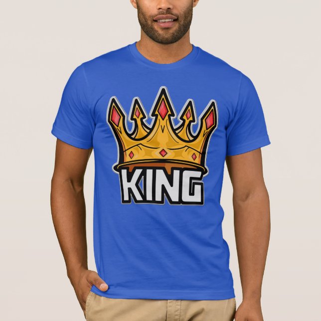 Camiseta T-Shirt na moda King Crown (Frente)