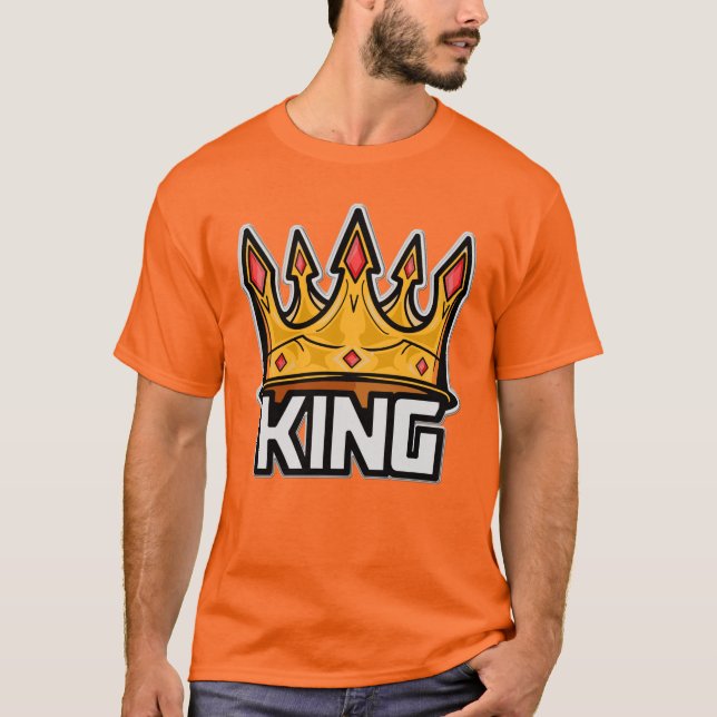 Camiseta T-Shirt na moda King Crown (Frente)