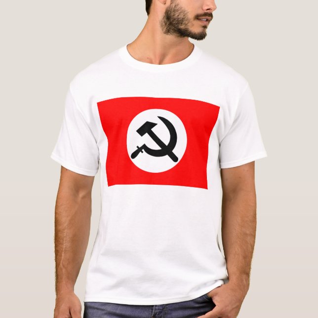 Camiseta T-shirt nacional da bandeira de Bolshevik (Frente)