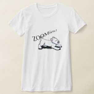 Camiseta T-shirt Nano do Hanes das mulheres de Westie