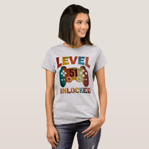 Camiseta T-Shirt NÃO BLOQUEADO DE NÍVEL 51