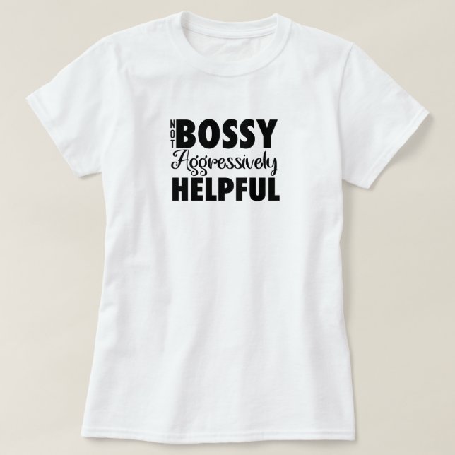 Camiseta T-Shirt Não Bóssy (Frente do Design)