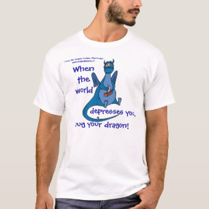 Camiseta T-shirt: Não deixe a depressão obtê-lo para bai