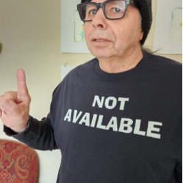 Camiseta T-Shirt NÃO DISPONÍVEL informe seu namorado de sta