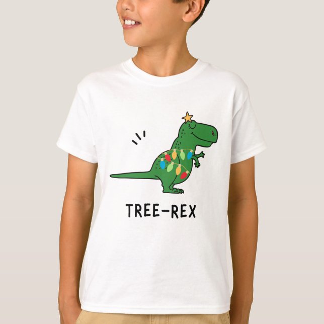 Camiseta T-Shirt Natal Engraçado, Rex (Frente)