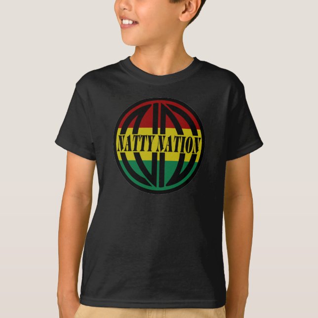 Camiseta T-shirt NATTY da juventude do logotipo (Frente)