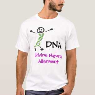 Camiseta T-shirt natural divino do alinhamento do ADN Dan