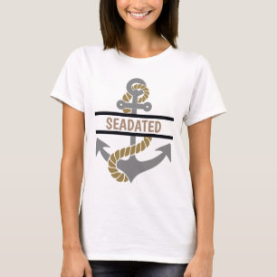 Camiseta T-shirt náutico com nome da âncora e do navio