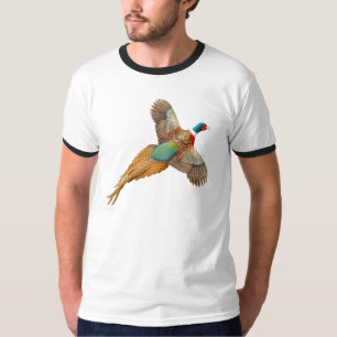 Camiseta T-shirt Necked da campainha do faisão do anel