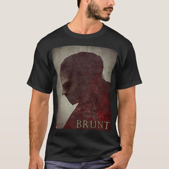 Camiseta t-shirt negra clássica do Brunt (Frente)