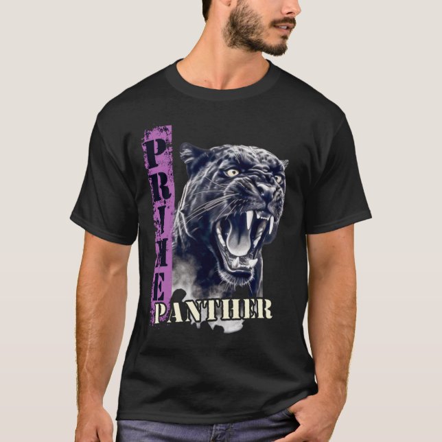 Camiseta t-shirt Negra Panther (Frente)