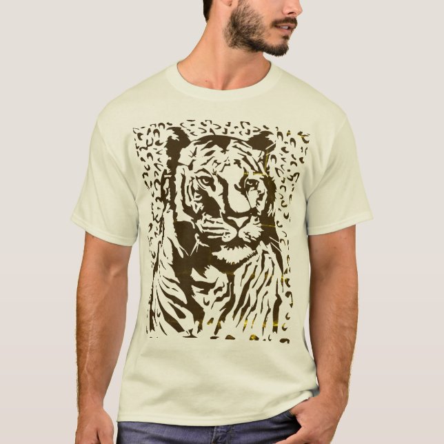 Camiseta T-Shirt Negrito e De Tigre (Frente)