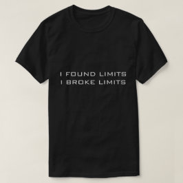 CAMISETA T-SHIRT NEGRO ENCONTREI LIMITES QUE EU QUEBREI LIM