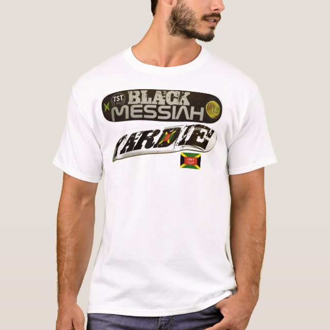Camiseta T-Shirt NEGRO MESSIAH YARDIE SKATEBOARD (Frente)