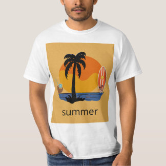 Camiseta t-shirt no verão