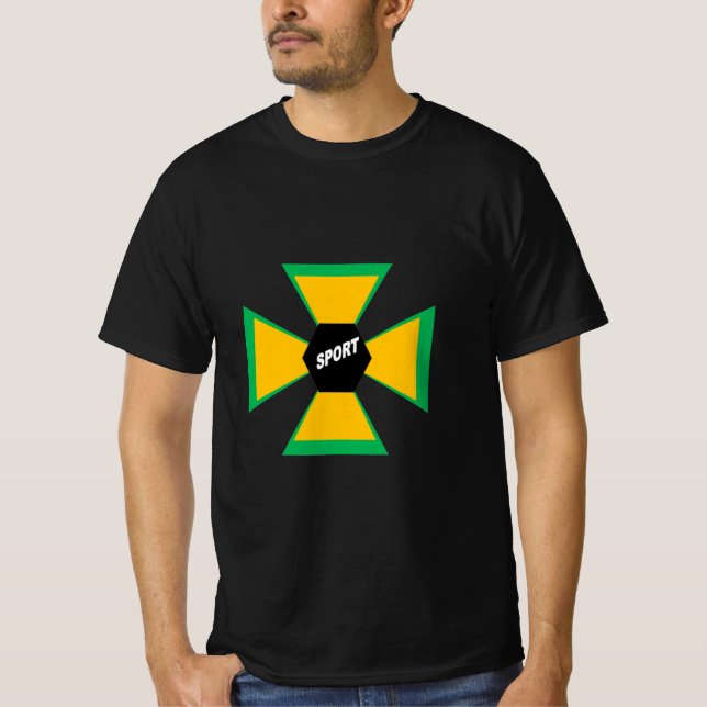 Camiseta T-shirt noir homme  AFRICA  SPORT (Frente)