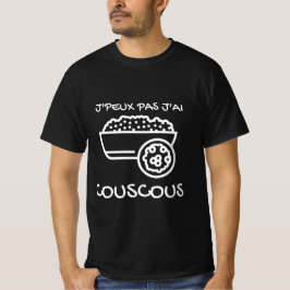 Camiseta T-shirt noir "J'peux pas j'ai Couscous"