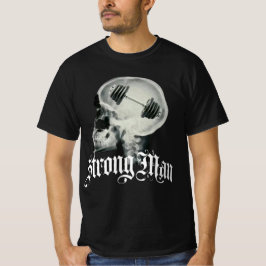 Camiseta T-shirt noir Strong man