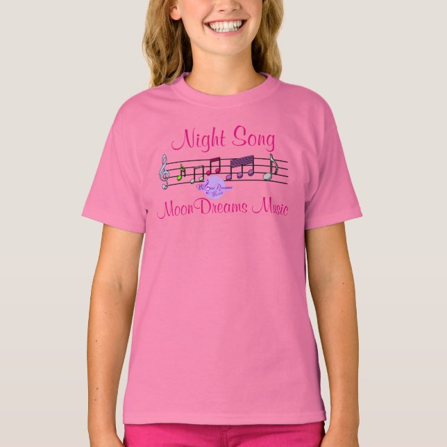 Camiseta T-Shirt Noite Song Pink (Frente)