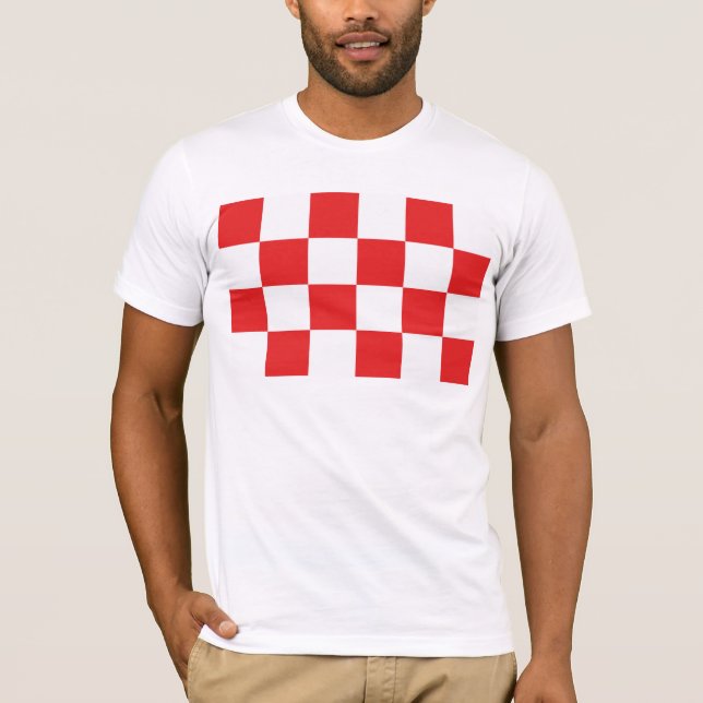 Camiseta T-shirt norte da bandeira de Brabante (Frente)