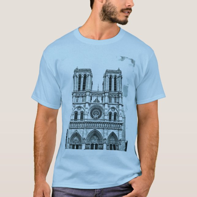 Camiseta T-shirt - Notre-Dame de Paris de Cathédrale (Frente)