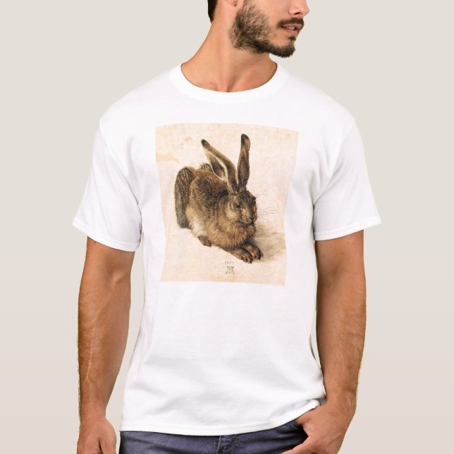 Camiseta T-shirt novo da lebre de Albrecht Durer (Frente)