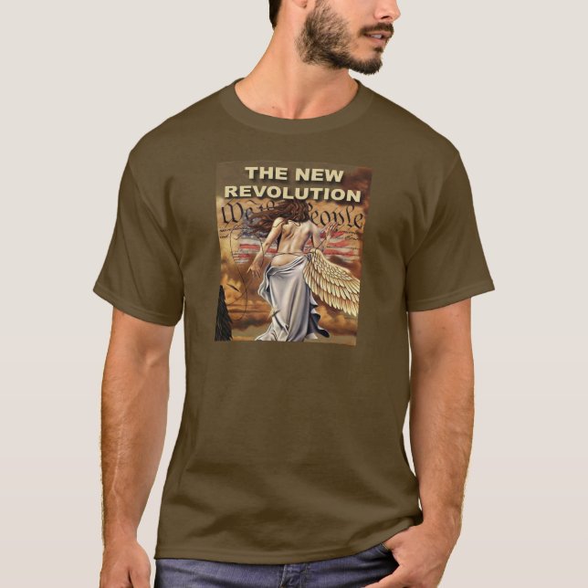 Camiseta T-shirt novo da obscuridade da Revolução Americana (Frente)