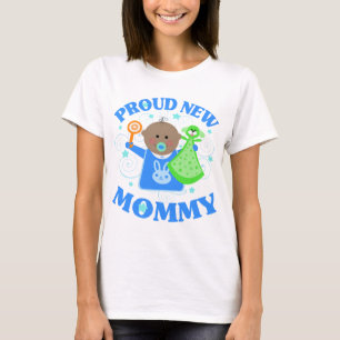 Camiseta T-shirt novo do menino da mamã do dia das mães -