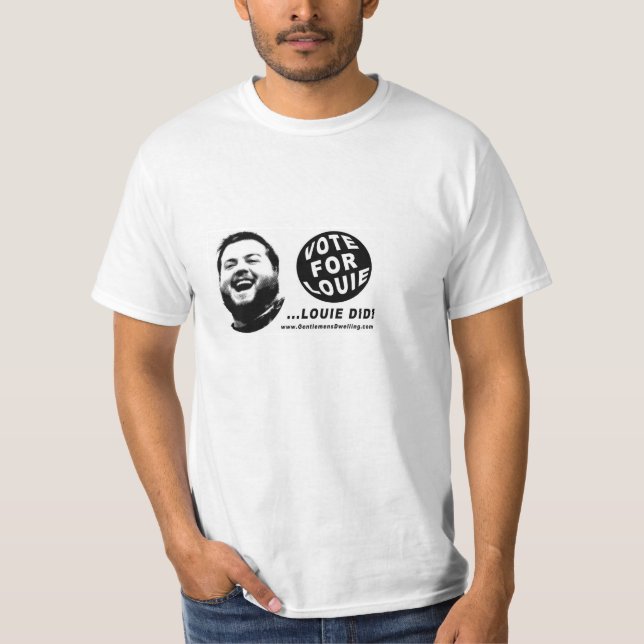 Camiseta T-shirt NOVO histérico de Louie, a moradia dos (Frente)
