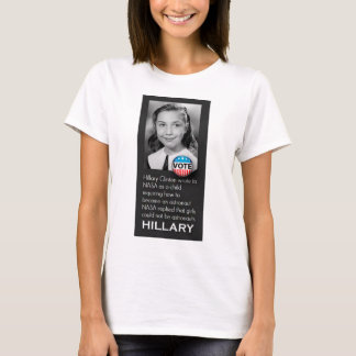 Camiseta T-shirt novo original da foto de Hillary