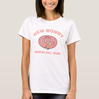 Camiseta T-shirt novo personalizado do bebé das mamães