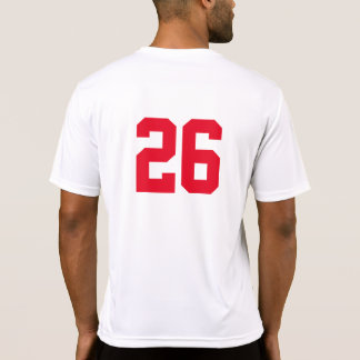 Camiseta T-shirt numerado básico para jogadores de equipa